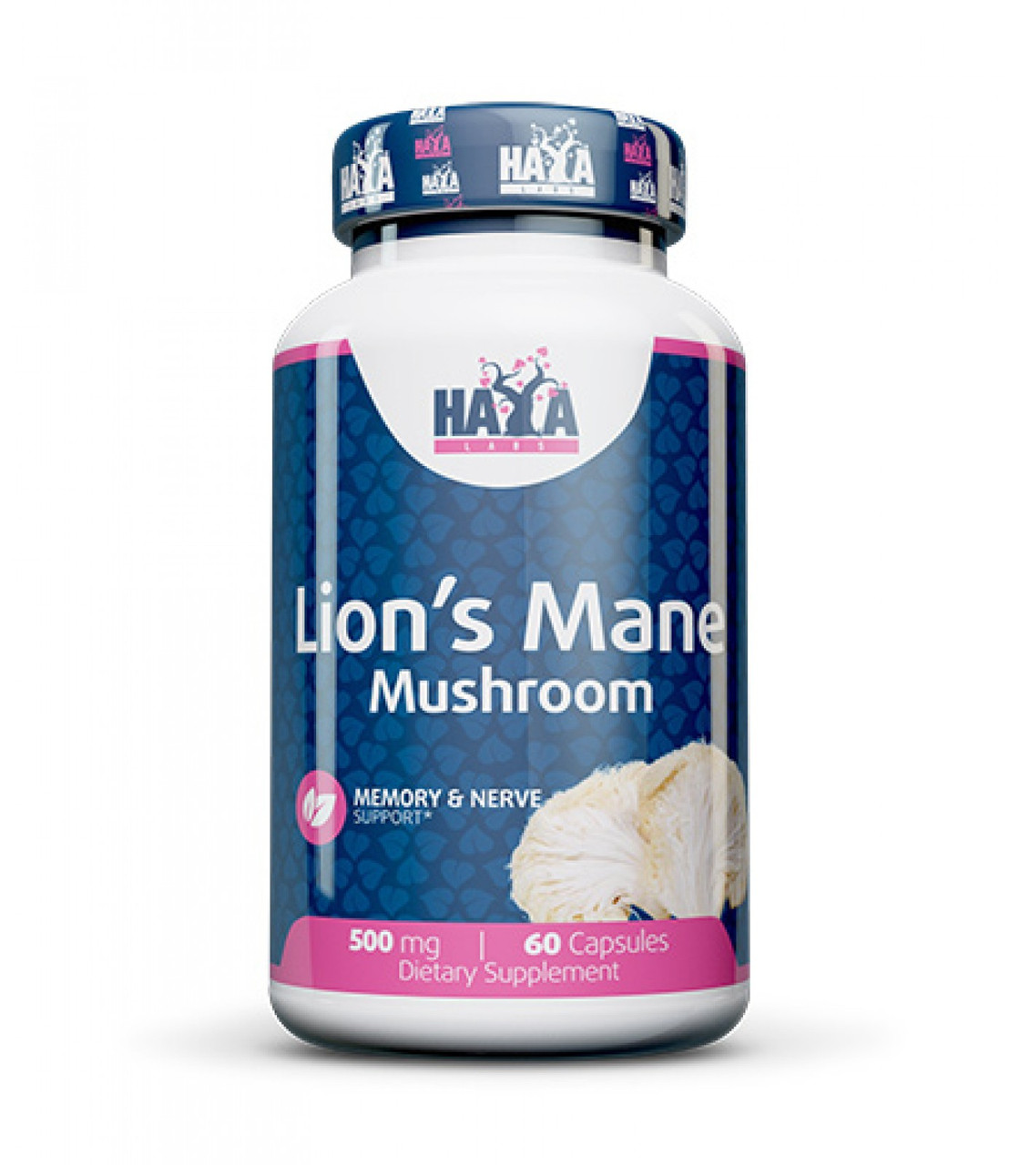 Левова грива Haya Labs Lion's Mane Mushroom 500mg 60 caps