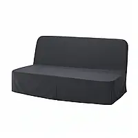 3-местный диван-кровать, матрас Naggen Pocket Spring/темно-серый NYHAMN