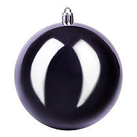 Новогодняя игрушка Шар перламутровый Yes! Fun 973517 черно-фиолетовый 10 см