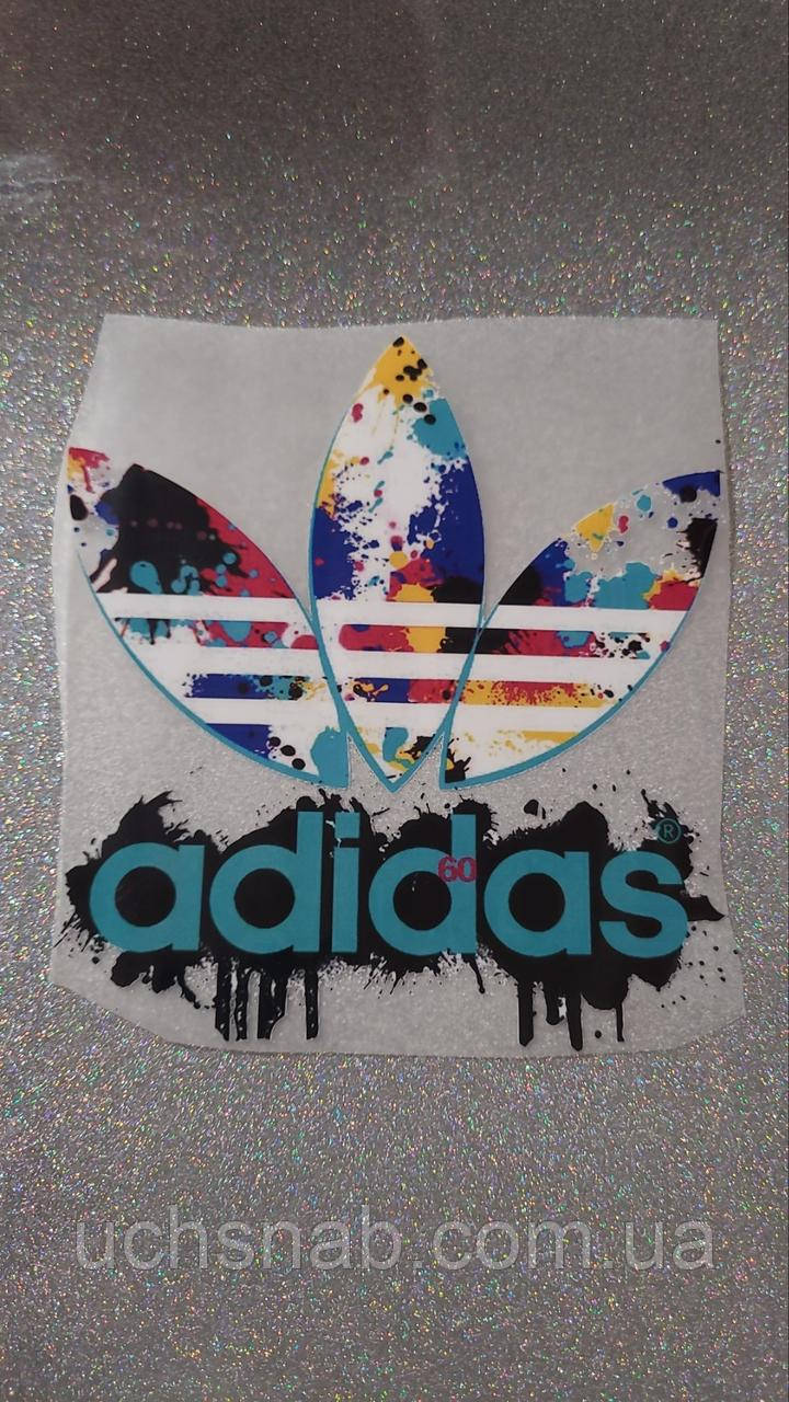Термонаклейка на одяг напис ADIDAS