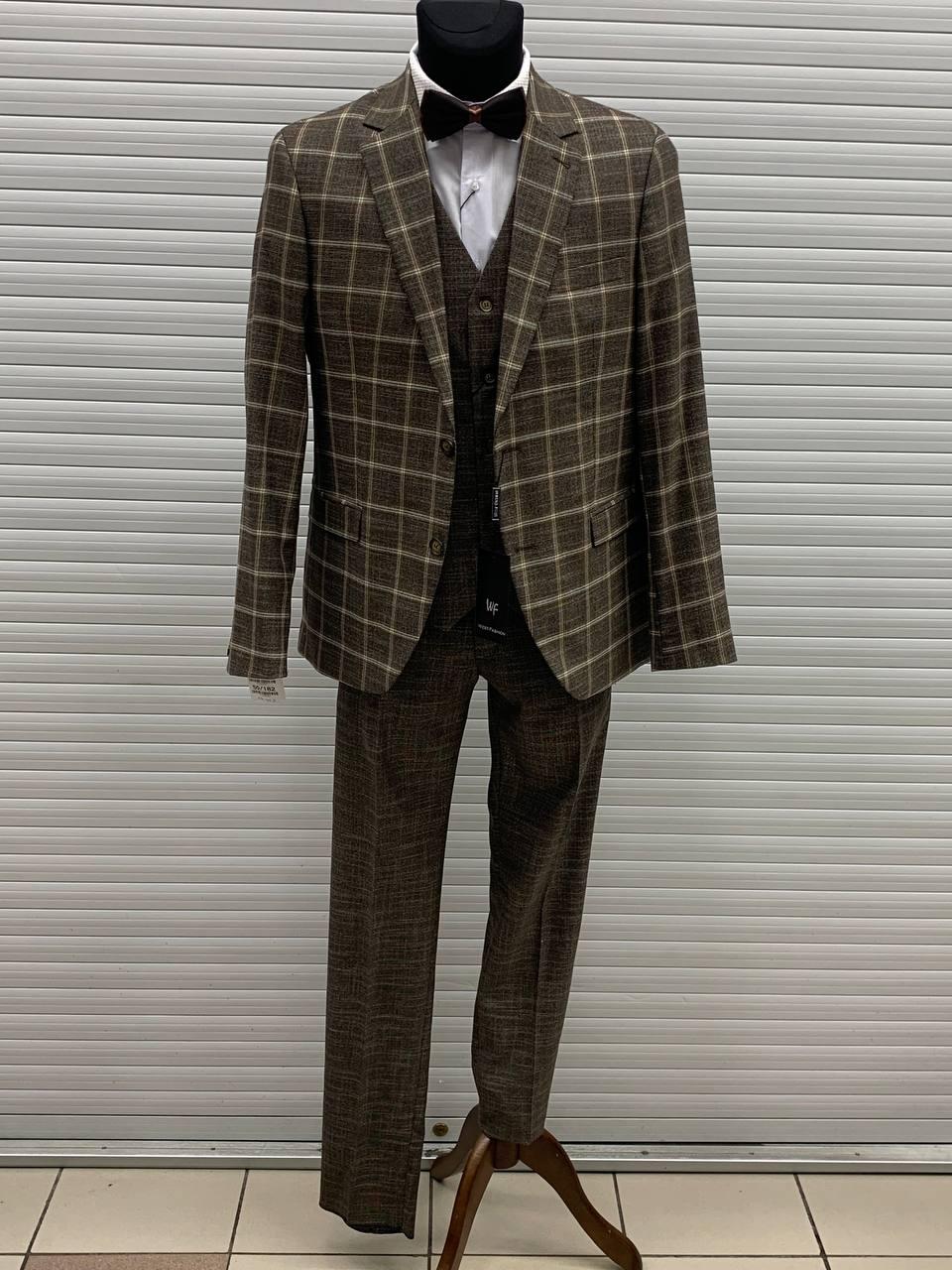Костюм чоловічий трійка West-Fashion модель А-344 світло-коричневий