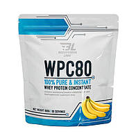 Протеин КСБ Сыворотка белка Whey Protein WPC80 Bodyperson Labs 900g Banana вкус Банана