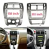 Перехідна рамка Hyundai Tucson 2005-2010 під магнітолу Android 10 дюймів Carav 22-1130 колір срібло, фото 2