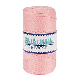 Плоский трикотажний шнур PP Ribbon, колір рожева пудра