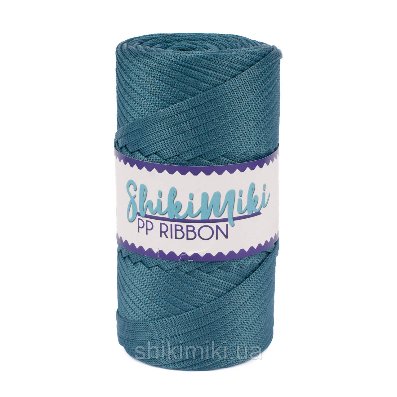 Плоский трикотажний шнур PP Ribbon, колір морська хвиля