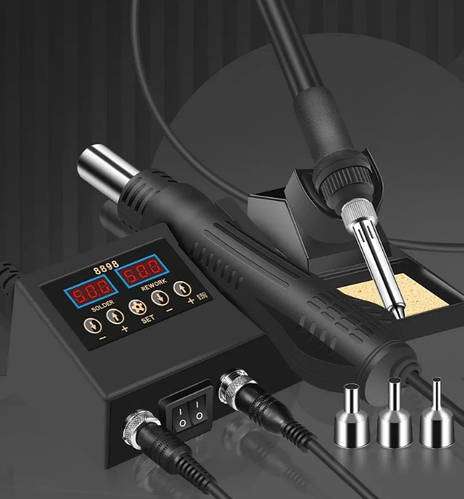 Купить Паяльная станция с феном 100-500 °C, цена 1900 грн — Prom.ua (ID ...