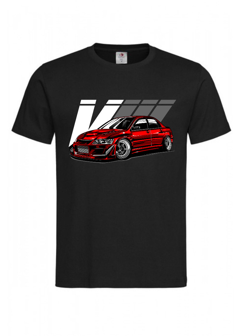 Футболка з принтом LANCER EVO VIII