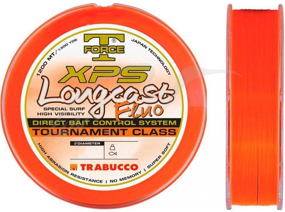 Волосінь Trabucco T-Force XPS Long Cast Fluo 1200m 0.221 mm 6.950kg (помаранчева)