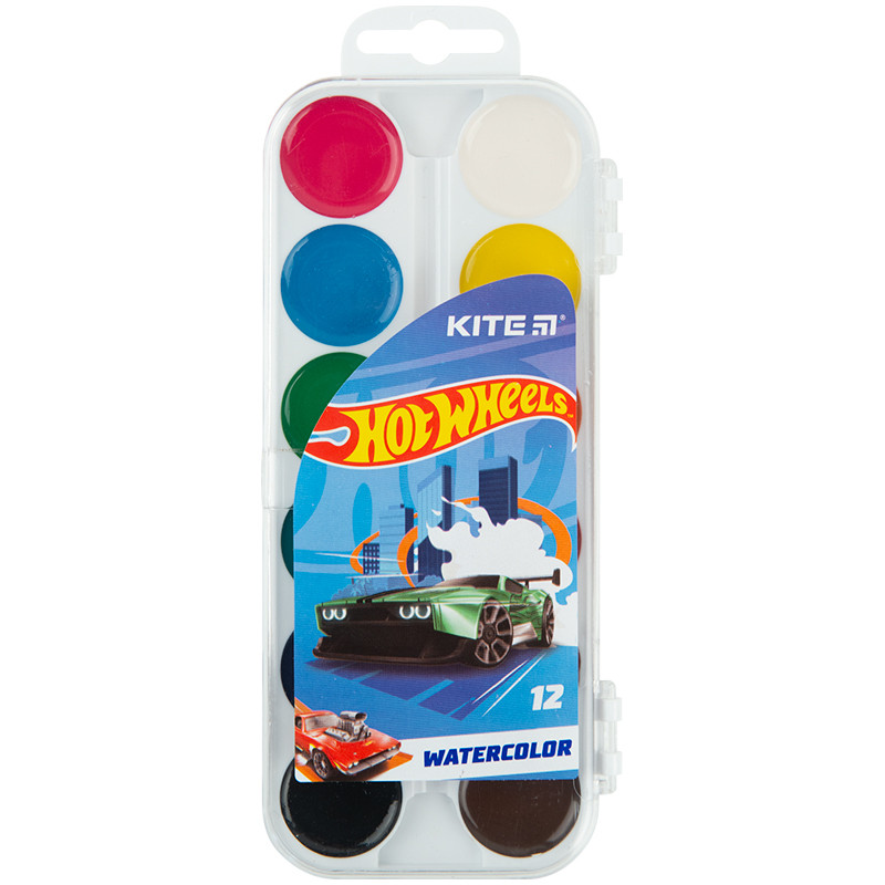 Фарби акварельні Kite Hot Wheels