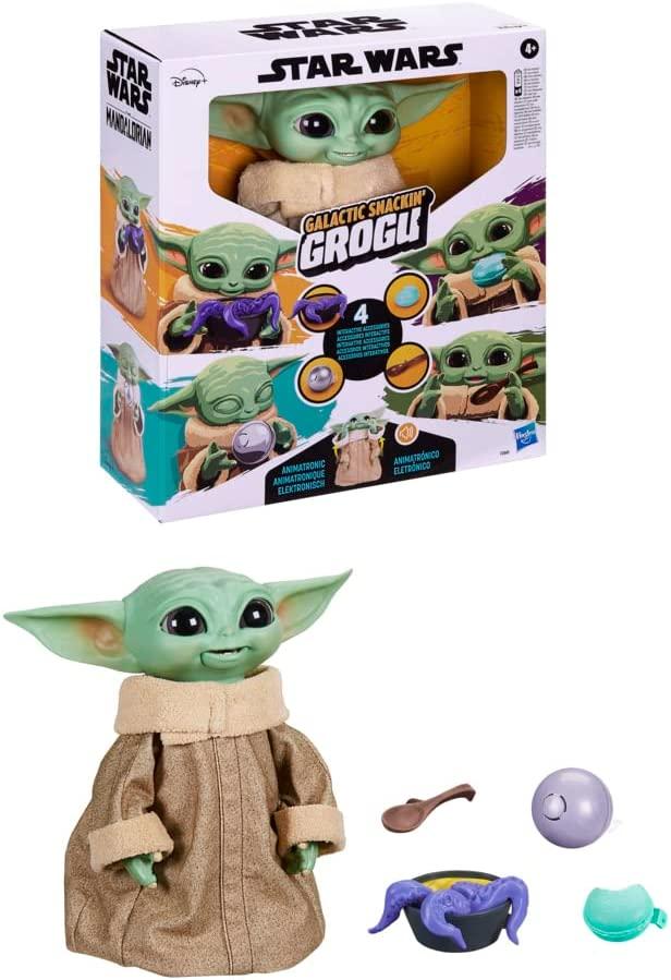 Інтерактивний Малюк Йода Грогу Star Wars The Mandalorian Galactic Snackin' Grogu Animatronic Toy