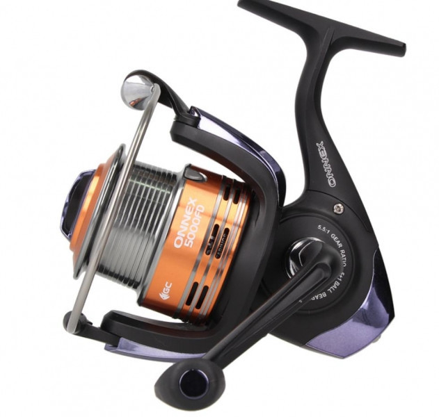 Котушка GC ONNEX 5000FD 5+1bb шпуля Long Cast, котушка для фідерної і донної ловлі, фото 1
