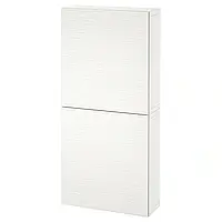 Шкаф SC/2 дверцы, белый/Лаксвикен белый, 60x22x128 см BESTA