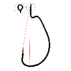 Офсетний гачок ZEUS Lock Worm №1 (5 шт/уп), фото 4