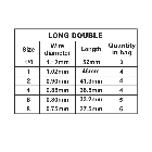 Гачок двійник ZEUS LONG DOUBLE №1/0 (3 шт) (подвійний гачок), фото 5