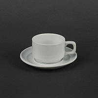 Чайный набор керамика: чашка 150 мл с блюдцем