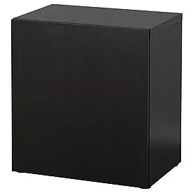 Шафа з дверима, чорно-коричневий/Lappviken чорно-коричневий, 60x42x64 см BESTA