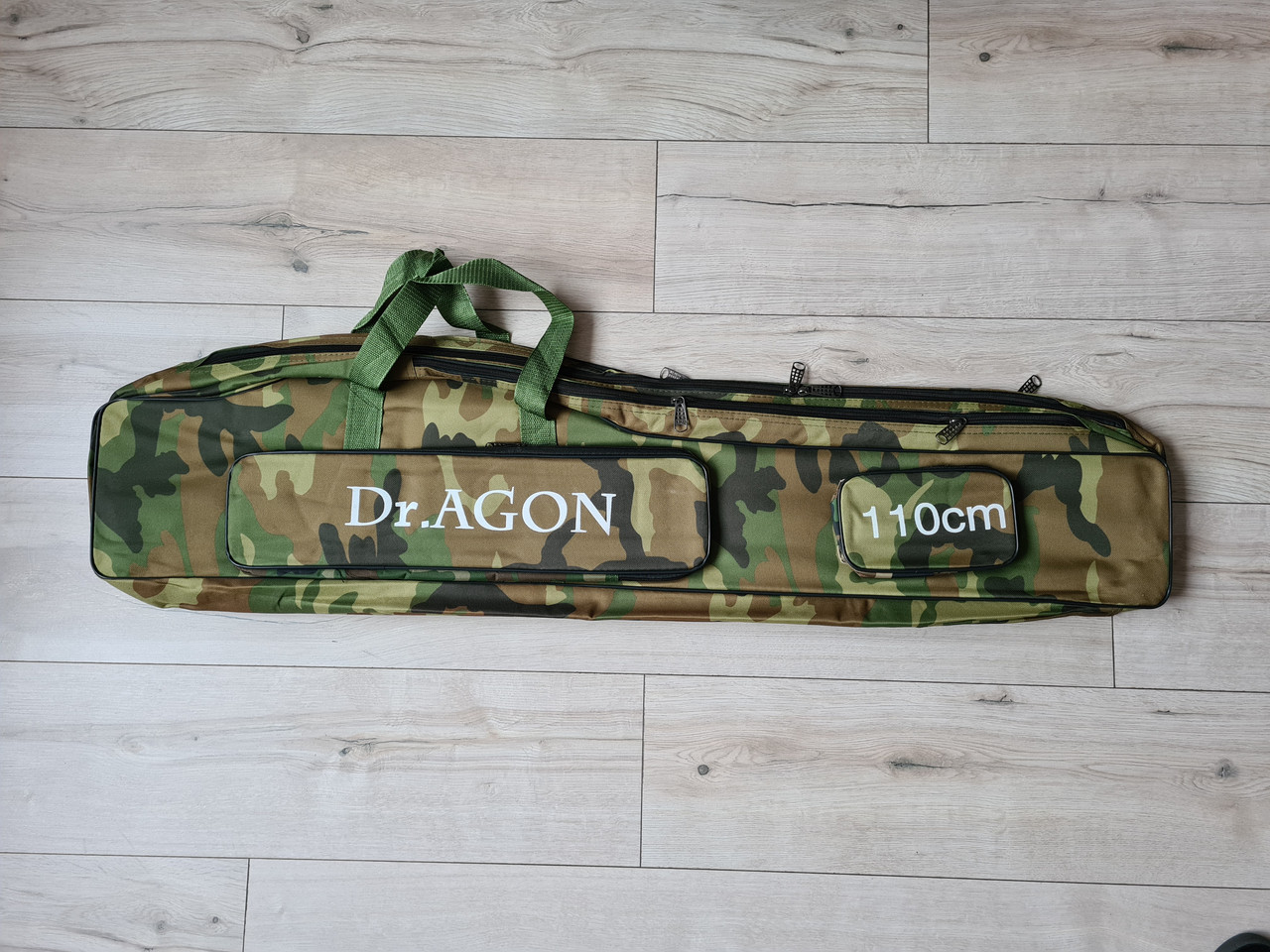 Якісний чохол Dr.AGON 1.10 м 3 відділення, для вудлища з котушкою (камуфляж)