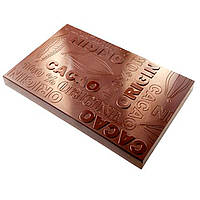 Форма для шоколада "Плитка какао" прозрачный L 250 мм W 160 мм H 23 мм V 1 л серия TABLETS Chocolate World