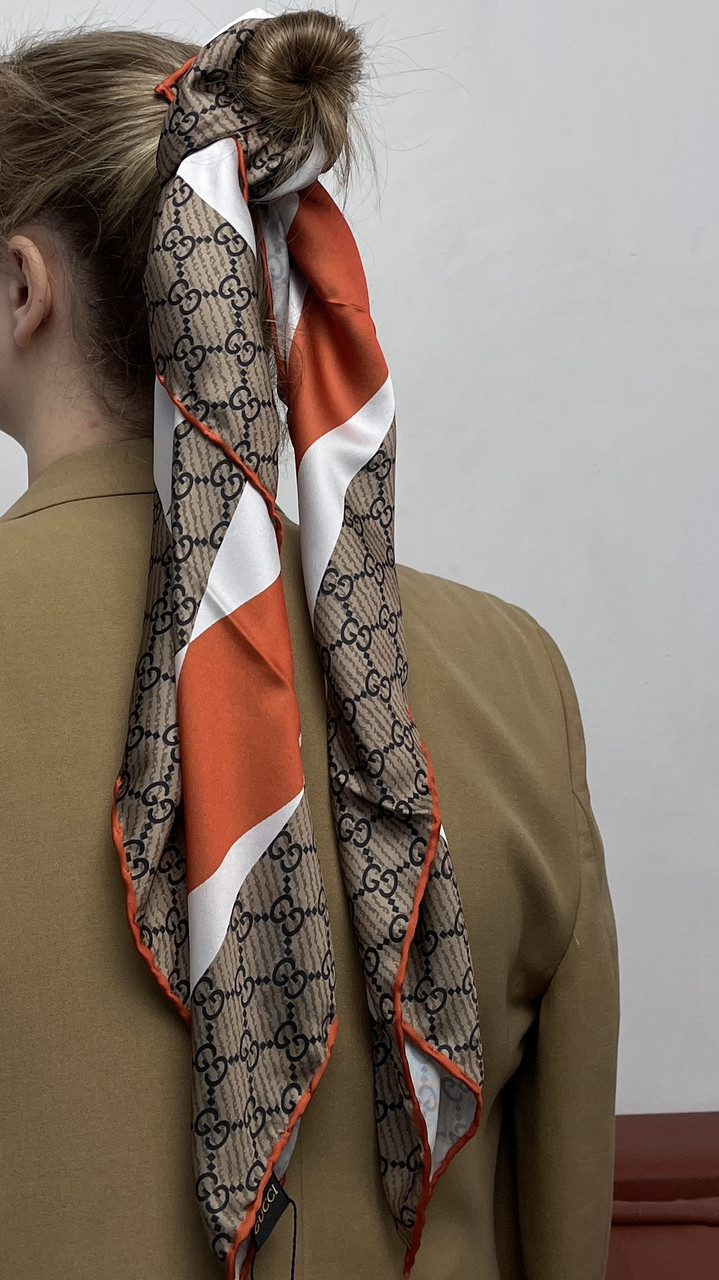 Платок Gucci шелк 90*90см , Шелковый платок Гуччи Ромб
