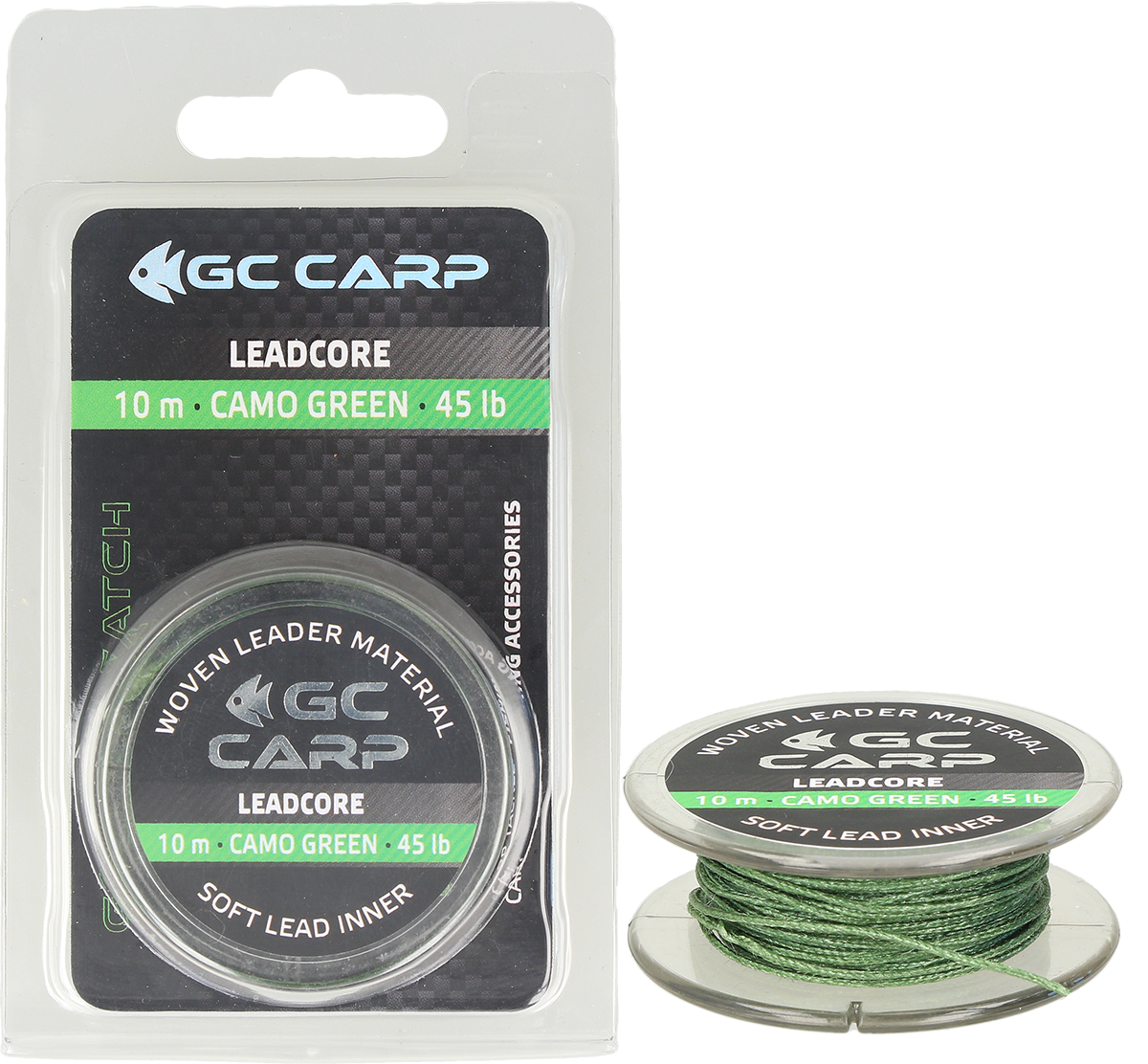 Лідкор GC Leadcore 10м 50lb Caмo Green, фото 1