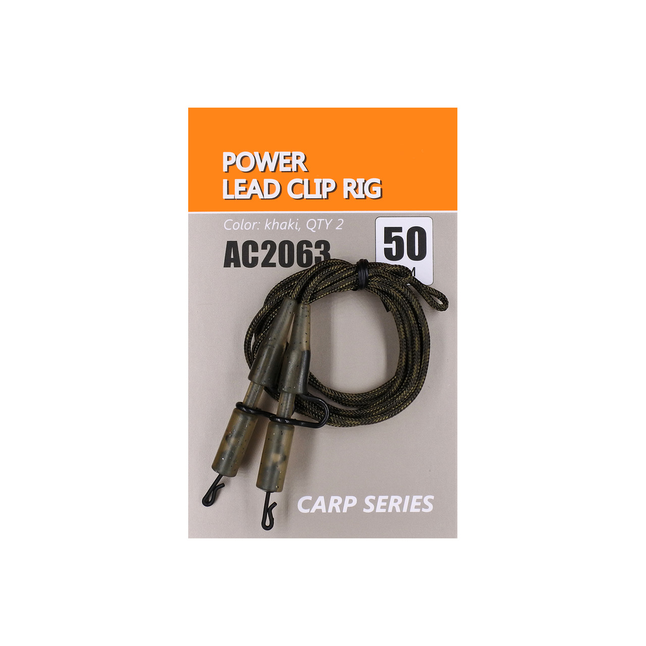 Монтаж безпечна кліпса посилена з лідкором Orange Power lead clip (AC2063) (2 шт/уп)