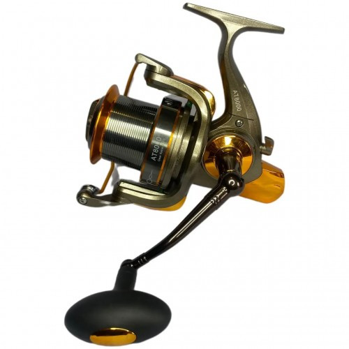 Коропова котушка Yumoshi Reelsking AT 8000 (13+1bb; 4.1:1) котушка для коропового лову, конусна шпуля, фото 1
