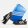 Жіночі Кросівки Adidas Samba Black White / Адидас Самба Чорні з Білим, фото 7