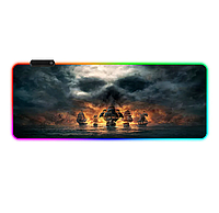 Игровая поверхность, коврик для мыши с подсветкой RGB Pirates Speed 800x300x4 mm