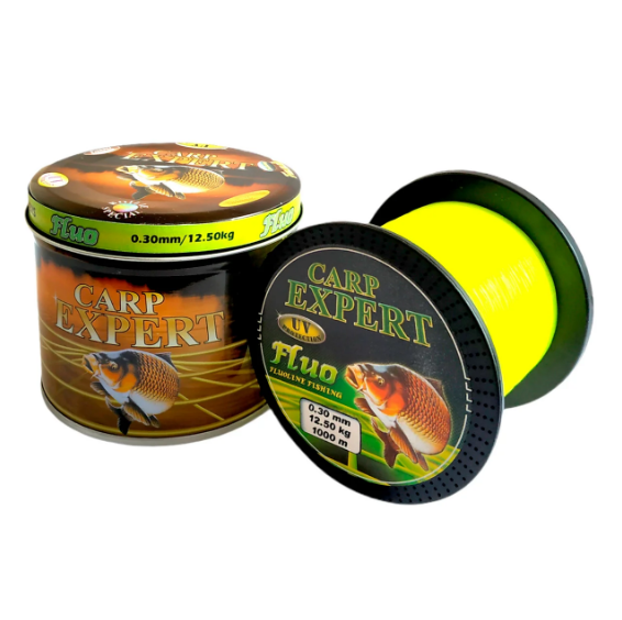 Волосінь Carp Expert UV Fluo Yellow 1000м 0.25мм / 8.9кг (колір:жовтий)