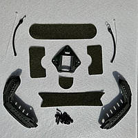 Набір обвісу для тактичного шолома Fast Mich комплектуючі аксесуари та запчастини бічні рейки + NVG