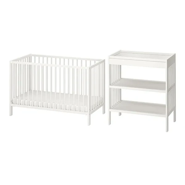 Набір дитячих меблів з 2 предметів, білий, 60х120 см GULLIVER