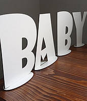 BABY об'ємні літери на підставці, букви великі на стіну чи фото зону, картина