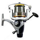 Відмінна котушка Shark XY 5000 (10+1bb; 4.9:1) з бейтраннер, коропова котушка (конусна шпуля), фото 2