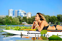 Сапборд Riverday SUP-n-GO 328х82х14 — пластикова дошка для САП серфінгу, жорсткий сап sup, фото 4