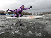 Сапборд Riverday SUP-n-GO 328х82х14 — пластикова дошка для САП серфінгу, жорсткий сап sup, фото 8