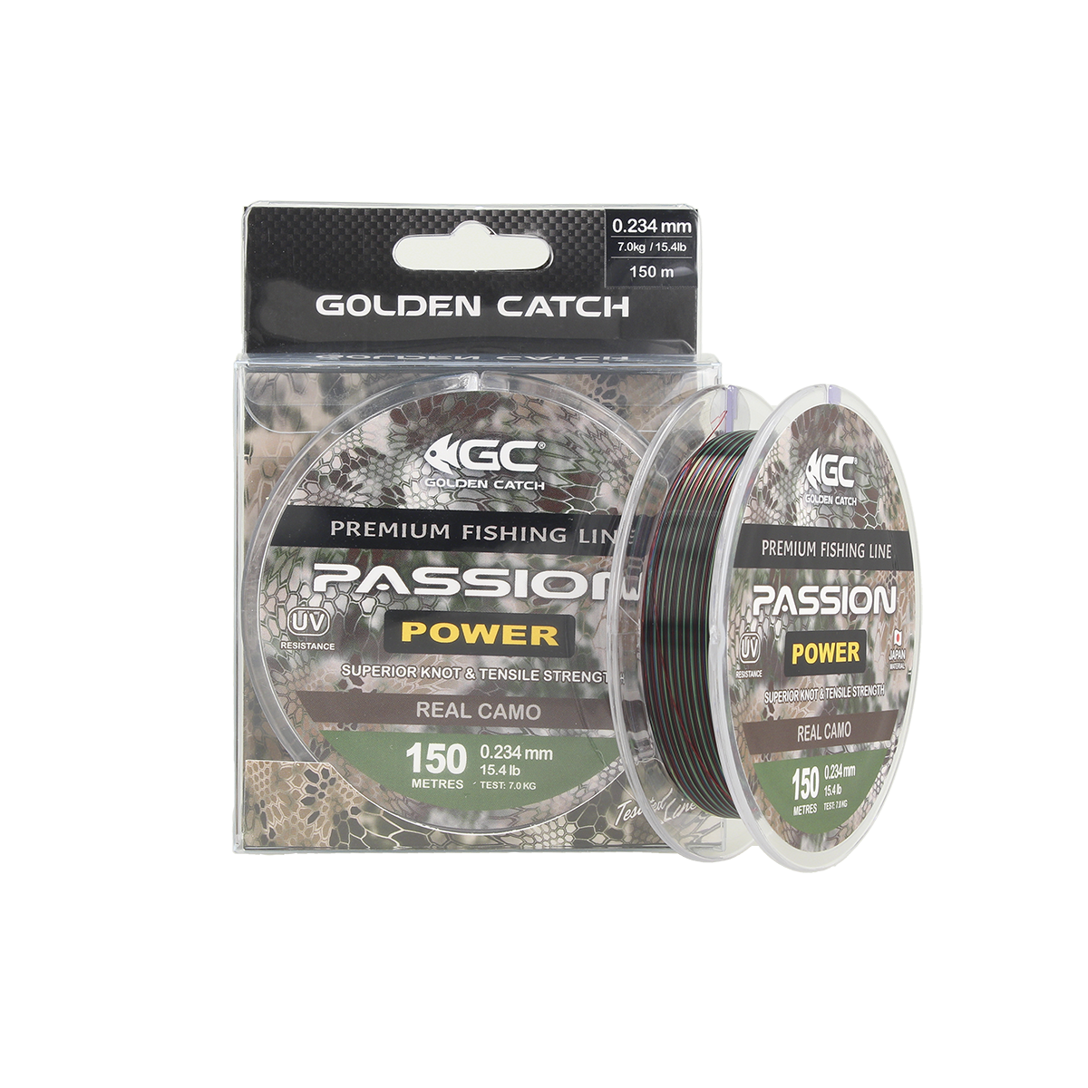 Волосінь GC Passion Power Real Camo 150 м 0.234 мм NEW 2021