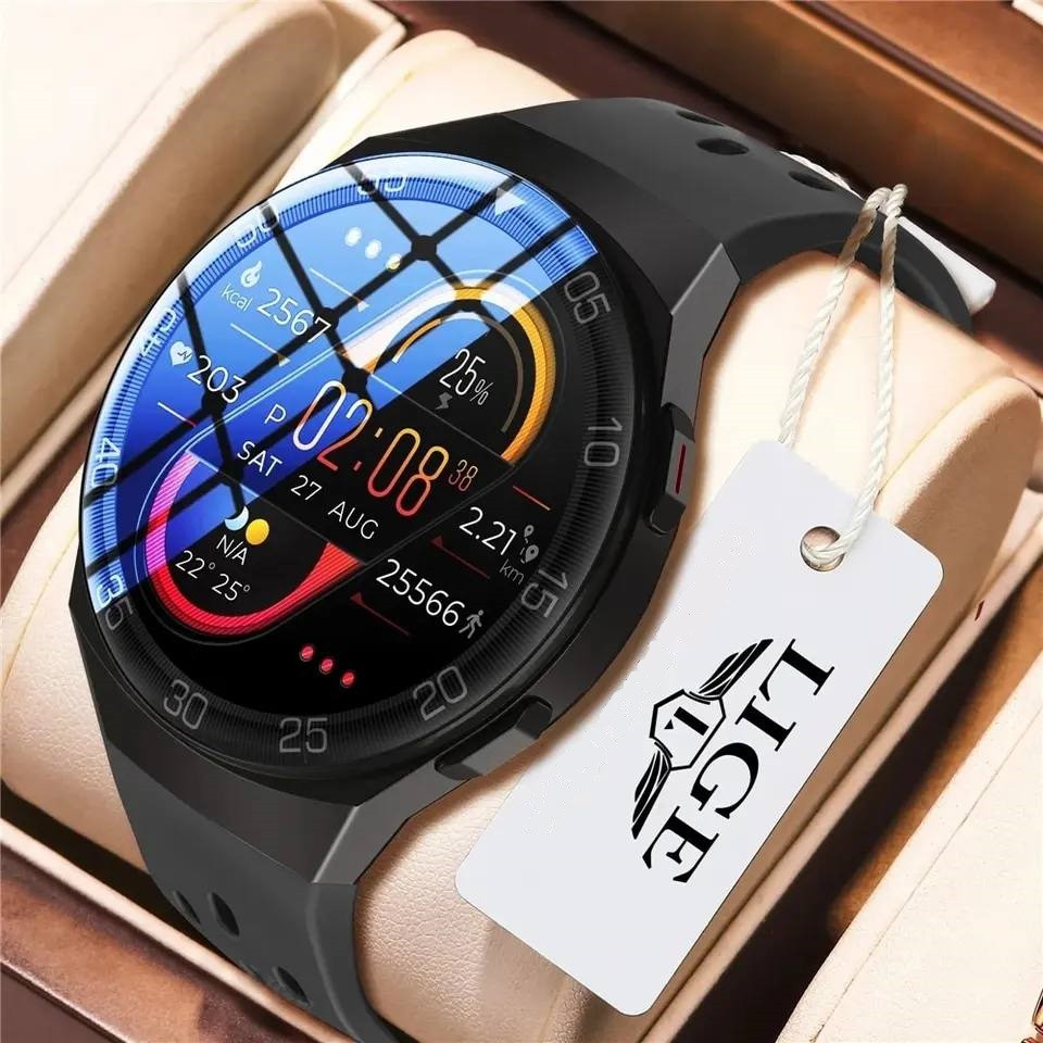 Смарт-годинник Smart Watch Lige Black чоловічий спортивний фітнес смарт годинник чорний