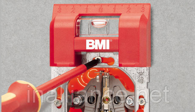 Рівень для вирівнювання розеток та вимикачів spirit level 687 e-level BMI 687070002М Професійний магнітний міні рівень для горизонтальних та вертикальних вимірювань