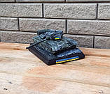 Статуетка Танк Т64 БВ з гіпсу ручної роботи - Патріотичний сувенір та подарунок, розмір 21х15х10 см, фото 2