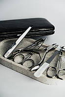 Набор для маникюра и педикюра KDS 04-7115 8 предметов кусачки ножницы пинцет в чехле
