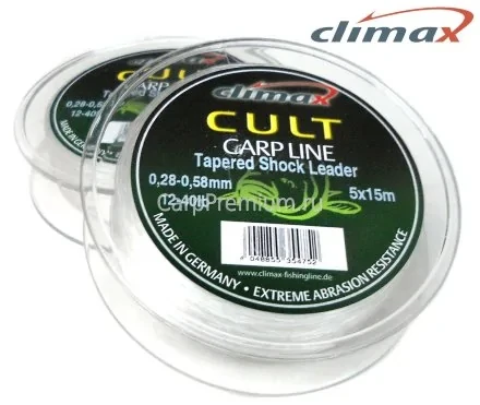 Шок-лідер конусний Climax Shock Leader 5x15m 0,28-0,50mm /12-30lb