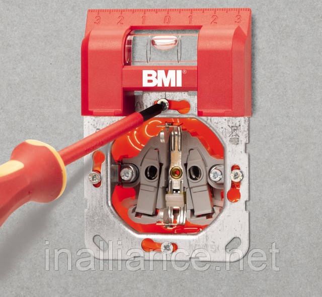 Професійний магнітний міні рівень для горизонтальних та вертикальних вимірювань BMI 687070002М