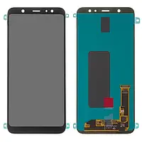 Дисплей для Samsung A6 Plus 2018 (A605), J8 Plus (J805) с сенсором черный OLED оригинальный размер матрицы