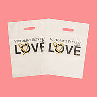 Полиэтиленовый пакет Victoria's Secret с сердцем маленький 20*30см