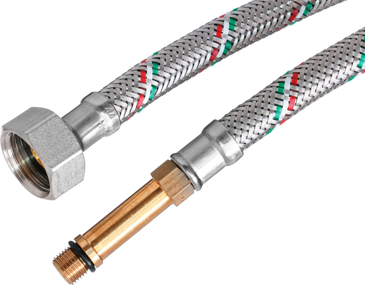 Шланг для змішувача Parigi Parinox 1/2"xM10 (0,3 м) довга голка (Італія) 60241, фото 1