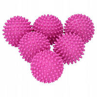 Мячики шарики для стирки пуховиков и другой одежды BALLS 6 шт Розовый