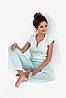 Бавовняна жіноча піжама Sensis Phillipa-K, Комплект  жіночого одягу для сну штани та футболка, фото 3