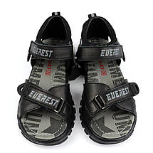 Чорні шкіряні босоніжки для хлопчика Bi&Ki, фото 4