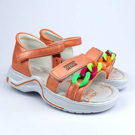 9945B Коралові босоніжки для дівчинки із закритою п'ятою тм Том.м, фото 1