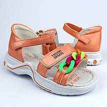 9945B Коралові босоніжки для дівчинки із закритою п'ятою тм Том.м, фото 2